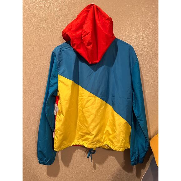 NWT Disney Parks Pixar Red n Blue Luxo Ball Hooded Windbreaker M L - Picture 2 of 4
